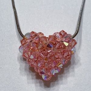 Handmade Heart-Shaped Bead Necklace